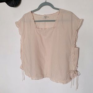 Madewell ruffled top